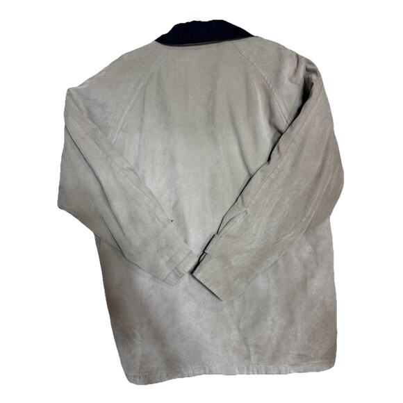 London Fog Suede Jacket Women’s XL Tan Academia Oversized Old Money Academia - Picture 3 of 6